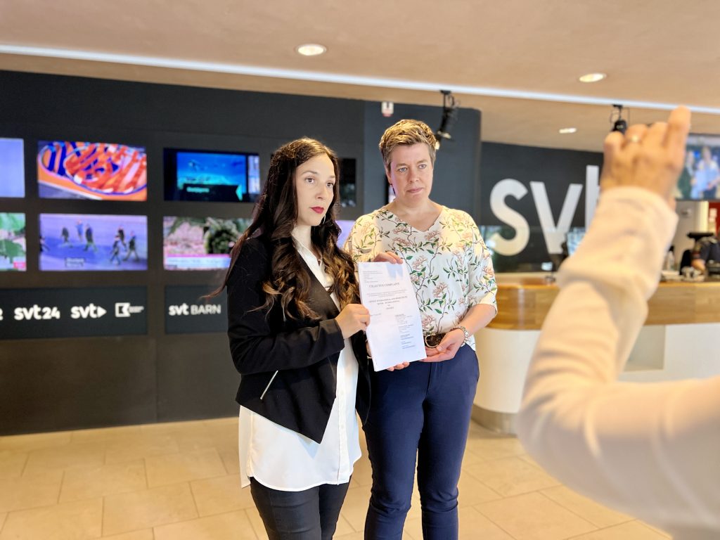 Hannah Laustiola, generalsekreterare Läkare i Världen, och Anna Johansson, generalsekreterare Amnesty.