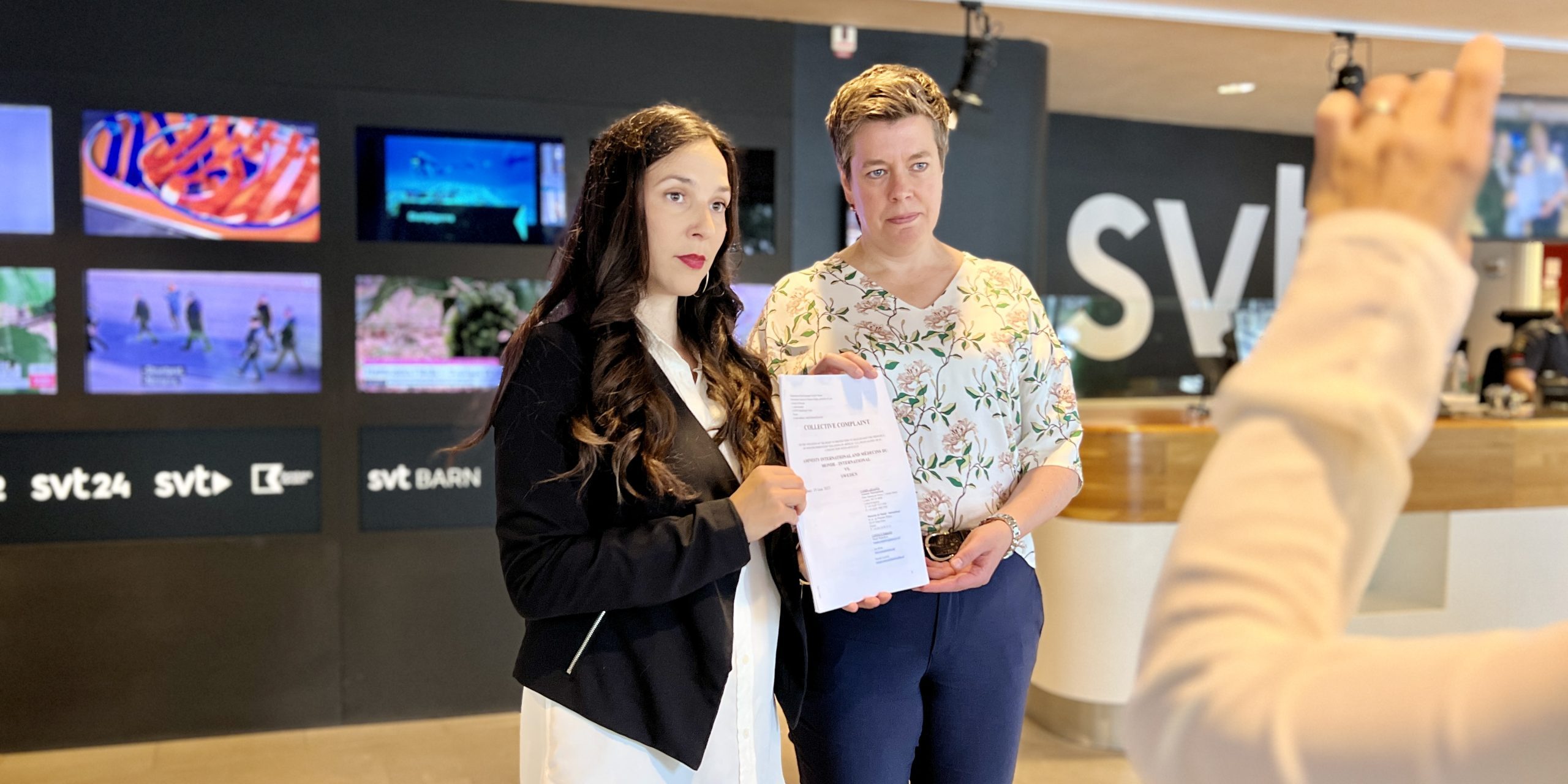 Hannah Laustiola, generalsekreterare Läkare i Världen, och Anna Johansson, generalsekreterare Amnesty.